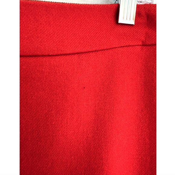 J.CREW No.2  Pencil Skirt in Double Serge Wool - Red - 4 - Picture 4 of 12